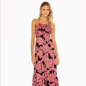 Free People Heatwave midi dress size L/Xl smocked bodice NWT
